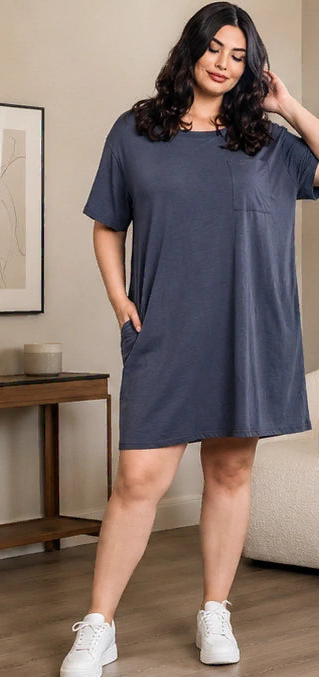 ladies plus size shirt dresses Fresh Produce Clothes | Sanibel Dress | Plus Size | 1X | Black | Women's | Made in the USA