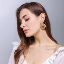 Gold Metal Drop Earrings Fine Jewelry Accessories Statement Hanging Dangle - Shop Canary Clothing