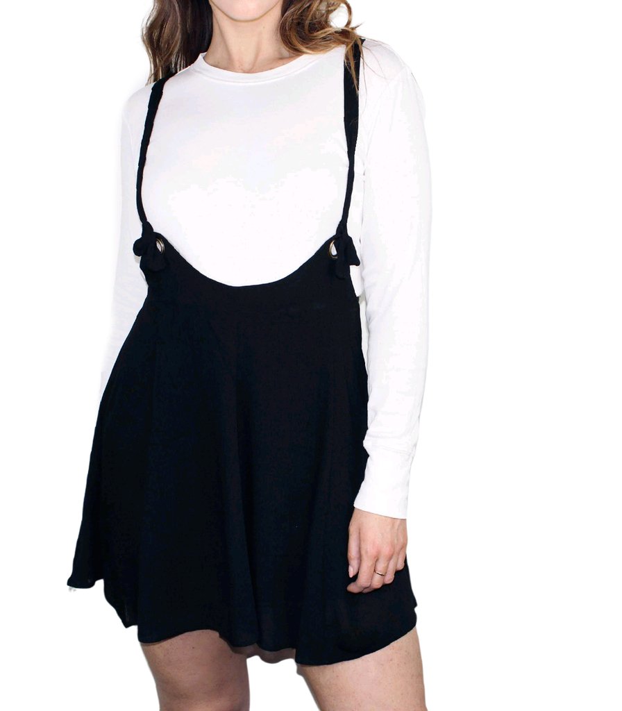 Shelby Black Overalls Skirt Small Shelby Black Overalls Skirt Small