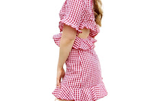 Ready for a picnic with this Red and white gingham dress. Style this with some white sneakers or your favorite wedge sandals -  Shop Canary Clothing