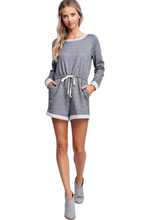 Charcoal Grey French Terry Romper - Shop Canary Clothing