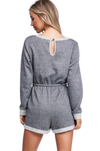 Charcoal Grey French Terry Romper - Shop Canary Clothing